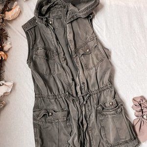 Aritzia Dark Green Vest
